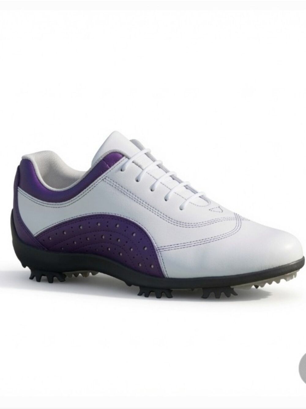 FootJoy White & Purple Women's LoPro Golf Shoes Size 8 - Picture 2 of 10